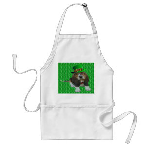 Apron Baby Basset Hound Happy St Patricks Day Standaard Schort
