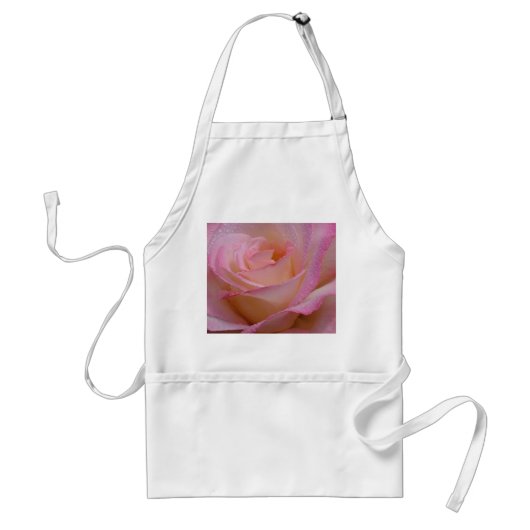 Apron Beauful Pink Rose Standaard Schort (Voorkant)