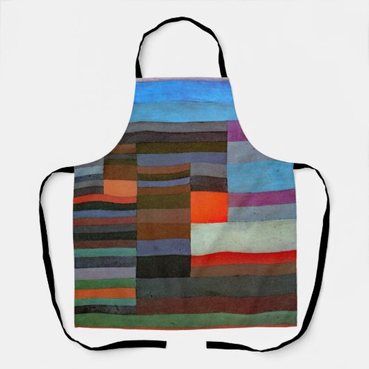 APRON - "Fire in the Evening" - Paul Klee Schort (Voorkant)