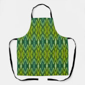 Apron - Kaleidoscoop Patroon in Groenen Schort (Voorkant)