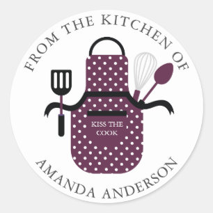 Apron Kus de Cook uit de keuken van Ronde Sticker
