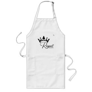 Apron-Long "Respect the Crown" Lang Schort