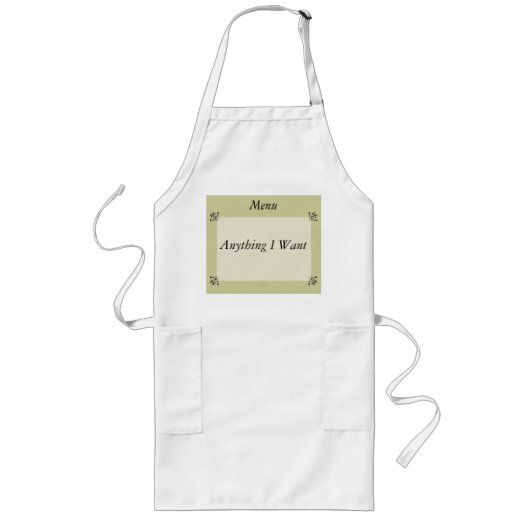 Apron -  menu lang schort (Voorkant)