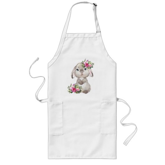 Apron met een Bunny Lang Schort (Voorkant)