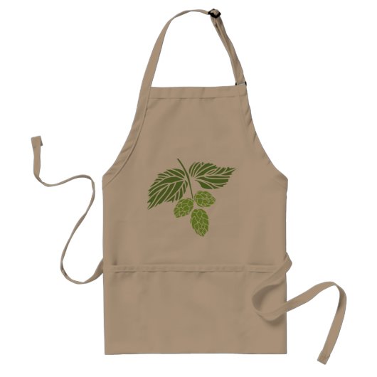 Apron met Hops, homebrew gift Standaard Schort (Voorkant)