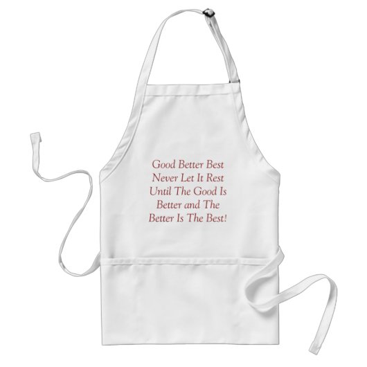 Apron met inspirerend zin standaard schort (Voorkant)