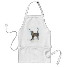 Apron met tabatha, de tablet