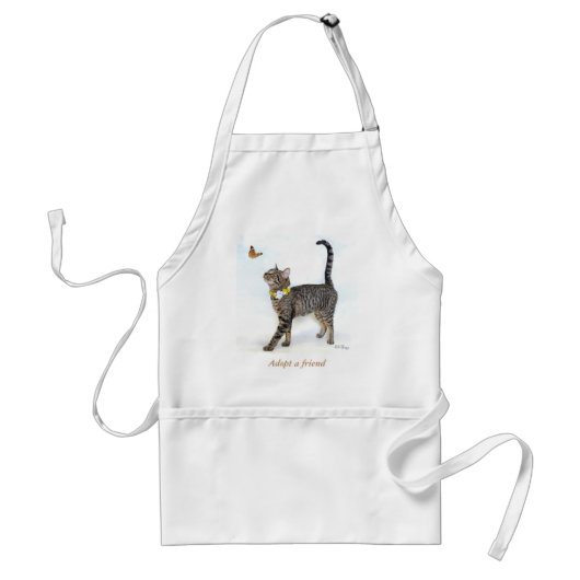 Apron met tabatha, de tablet standaard schort (Voorkant)