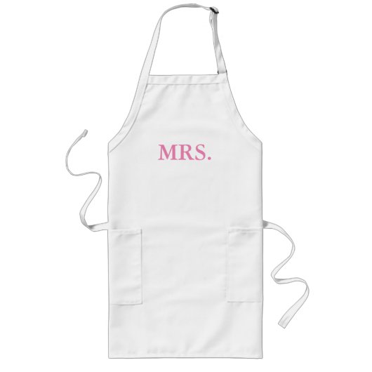 APRON-MR EN MRS. BRIDE EN GROOM LANG SCHORT (Voorkant)