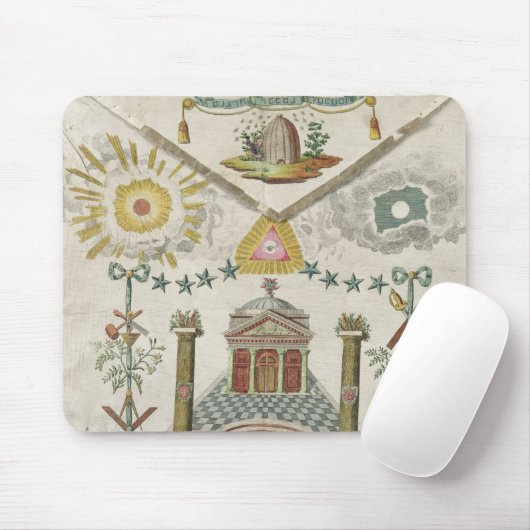 Apron of a Master of Saint-Julien Lodge in Muismat (Met muis)