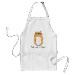 Apron "Oranje kat" Standaard Schort