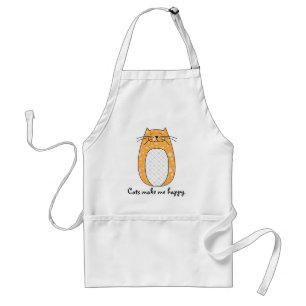 Apron "Oranje kat" Standaard Schort