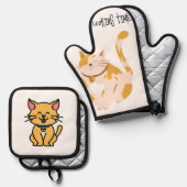 apron ovenwant & pannenlap set (Voorkant / Achterkant)