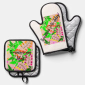 Apron Ovenwant & Pannenlap Set (Voorkant / Achterkant)