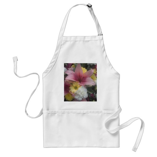 Apron Pink Lily Beauty Standaard Schort (Voorkant)