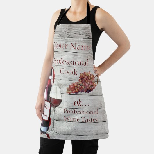 Apron Professional Wine Taster PERSONALISEERD Schort (Insitu)