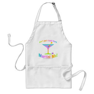 Apron - sta daar niet alleen maar - MARTINI ME! Standaard Schort