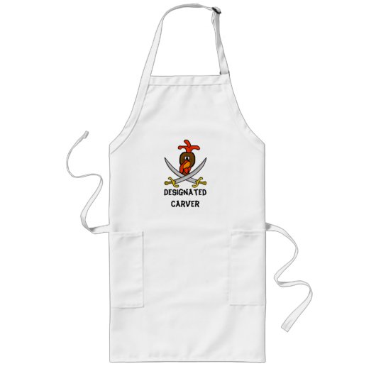 Apron van de aangewezen Carver Thanksgiving Lang Schort (Voorkant)
