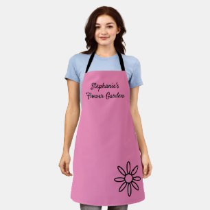 Apron voor tuingeren, , roze, eenvoudig, aangepast schort