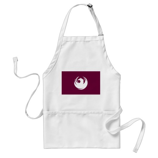 Apron with Flag of Phoenix City, Arizona Standaard Schort (Voorkant)