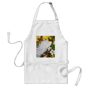Apron: Witte en blauwe pacocks Standaard Schort