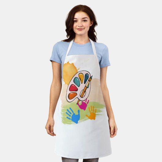 Aprons for painters or cooks schort (Gedragen)