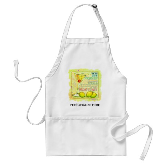 Aprons - Lemon Drop Martini Standaard Schort (Voorkant)