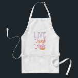 Aprons Live Laugh Love a Latke<br><div class="desc">Un tablier de taille standard "Live, Laugh, Love, a Latke". Ce "Live, Laugh, Love, a Latke" fait aussi un grand cadeau d'hôte/hôtesse ! Cette conception peut également être créée sur les autres tabliers de taille et la couleur de tablier peut être changée. Taille : Standard Vous n’aurez pas à embrasser...</div>