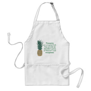 Aprs voor het leren van ananas standaard schort