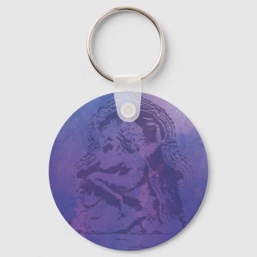 Apsara - Paars Sleutelhanger (Voorkant)