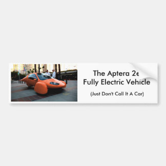 Aptera (noem het gewoon geen auto)... bumpersticker
