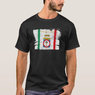 Apulia Regian Bari Italy Flag Vintage Retr T-shirt