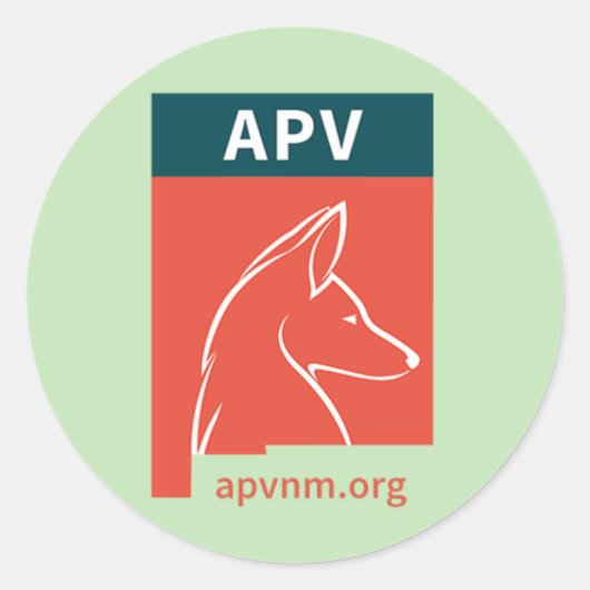 APV-stickers Ronde Sticker (Voorkant)
