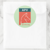 APV-stickers Ronde Sticker (Tas)