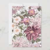 Aqeeqah rose et blanc ou Ameen Invitation (Dos)