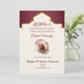 aqeeqah uitnodiging voor tweeling (Staand voorkant)