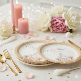 Aqiqah-partij personaliseerde islamitische Baby-vi Papieren Bordje