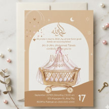Aqiqah Uitnodiging Baby Naamgevingsceremonie Geper