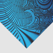 Aqua Abstract Fractal 13 Decoupage Tissuepapier (Detail)
