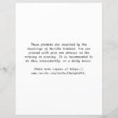 Aqua Abstract Lijst, ik voel me ik ken briefpapier (Achterkant)