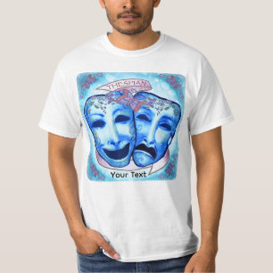 Aqua Acteurmaskers T-shirt