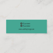 Aqua Alcohol Ink Jewelry Display Visitekaartje (Achterkant)