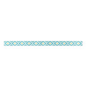 Aqua and Yellow Ikat Diamonds Pattern Lint (Voorkant)