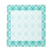 Aqua Argyle Notitieblok (Voorkant)