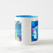 Aqua Art Design Coffee Mug (Centre)
