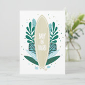 Aqua Baby À Bord Invitation Baby shower (Debout devant)