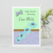 Aqua Baby Bird Kaart (Staand voorkant)