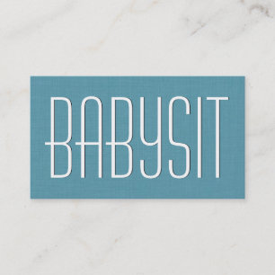 Aqua BABYSITTER Simple Style V383A Visitekaartje