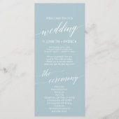 Aqua Beach Coördinaat Trouwprogramma Programma (Voorkant)