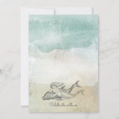 Aqua Beach Wedding Invitation (Dos)